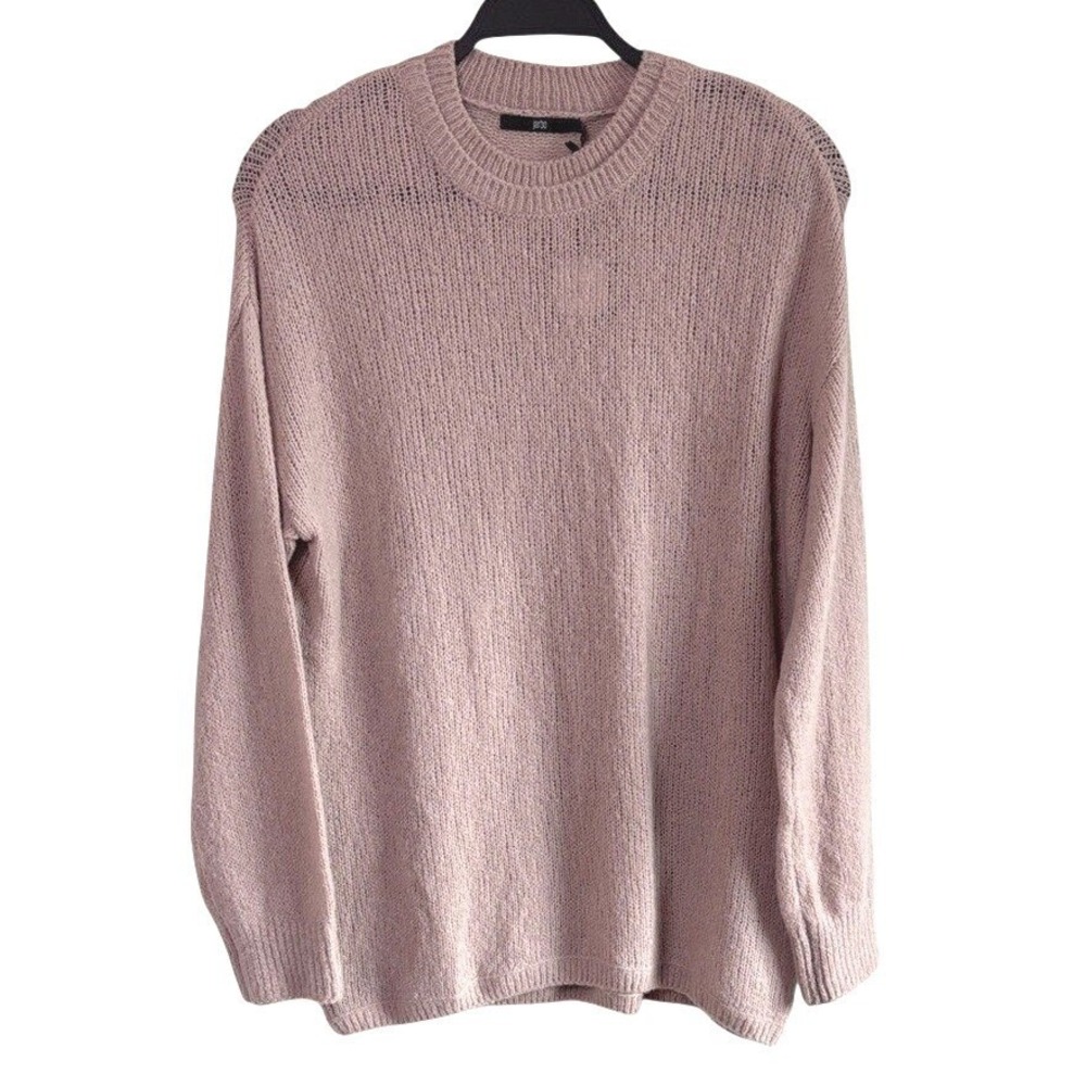 NEW Jarbo Crew Neck Sweater Vintage Rose Womens‎ S/M Cashmere Blend High Low